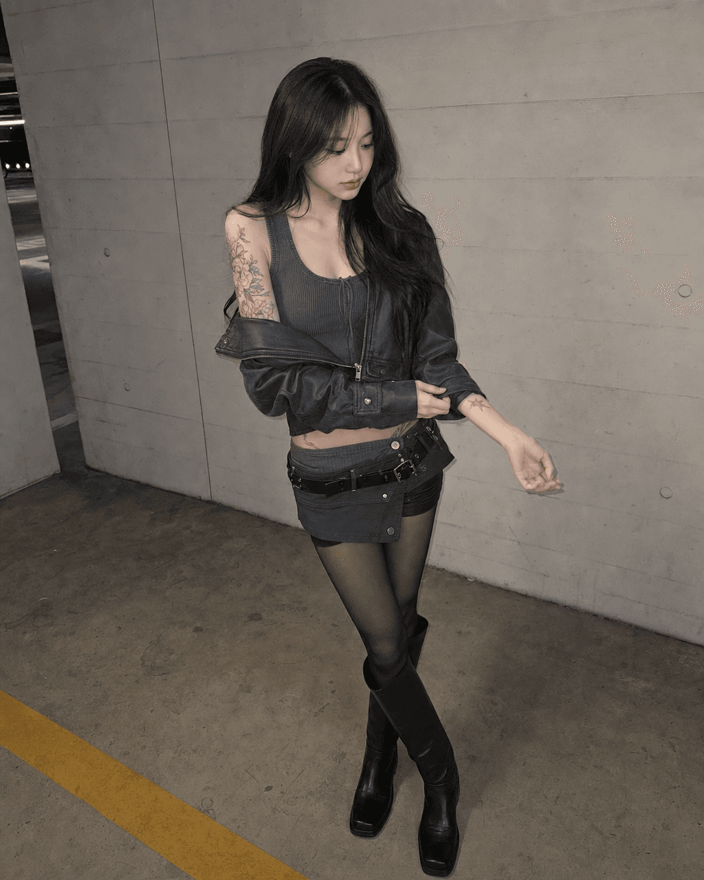불량 연애 주차장 패션 입력 사진과 결과 예시